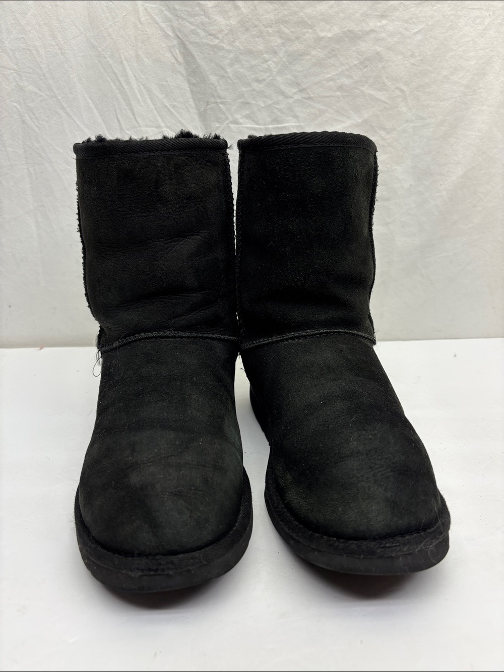 UGG Classic Black Suede Women's Winter Boots, sz 7